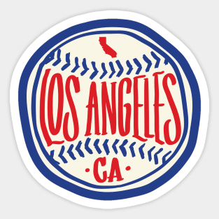 Los Angeles California Hand Drawn Script Sticker